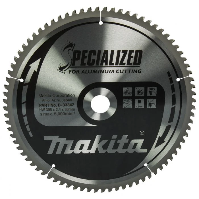 Makita B-33342 Afkortzaagblad Aluminium 2 Makita B-33342 Afkortzaagblad Aluminium - Afbeelding 2