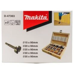 Makita D-47363 Cilinderkopboorset 5-delig Forstner -Gereedschapswinkel D 47363 C1N1