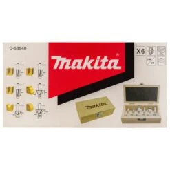 Makita D-53540 Freesset 8mm 6-delig -Gereedschapswinkel D 53540 C3N1