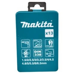 Makita D-54019 Metaalborenset 13-delig 1,5-6,5mm -Gereedschapswinkel D 54019 C1C0 1