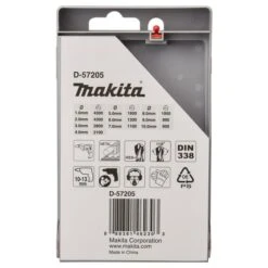 Makita D-57205 Metaalborenset 10-delig 7 Makita D-57205 Metaalborenset 10-delig -Gereedschapswinkel D 57205 C7C0