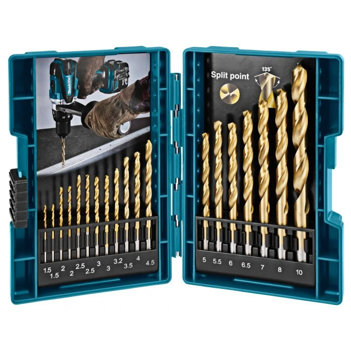 Makita D-67527 Metaalborenset HSS-TiN 19-delig 4 Makita D-67527 Metaalborenset HSS-TiN 19-delig - Afbeelding 4