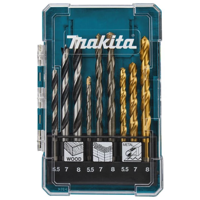 Makita D-71978 Borenset 9-delig 1 Makita D-71978 Borenset 9-delig