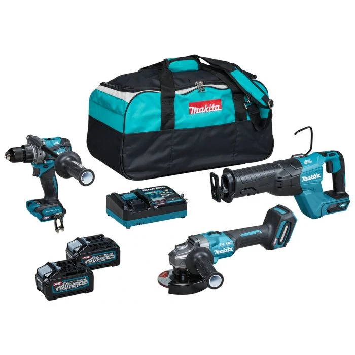 Makita DK0159G301 40 V Max Combiset Boren, Schroeven, Zagen En Slijpen 1 Makita DK0159G301 40 V Max Combiset Boren, Schroeven, Zagen En Slijpen