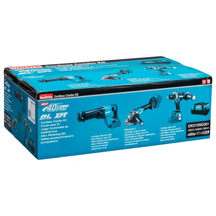 Makita DK0159G301 40 V Max Combiset Boren, Schroeven, Zagen En Slijpen 7 Makita DK0159G301 40 V Max Combiset Boren, Schroeven, Zagen En Slijpen - Afbeelding 7