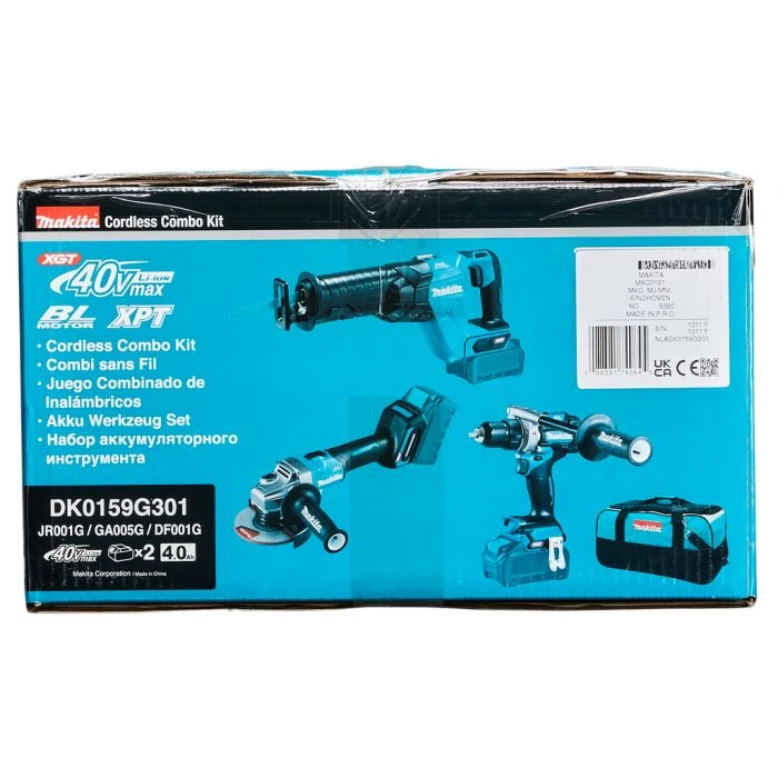 Makita DK0159G301 40 V Max Combiset Boren, Schroeven, Zagen En Slijpen 5 Makita DK0159G301 40 V Max Combiset Boren, Schroeven, Zagen En Slijpen - Afbeelding 5