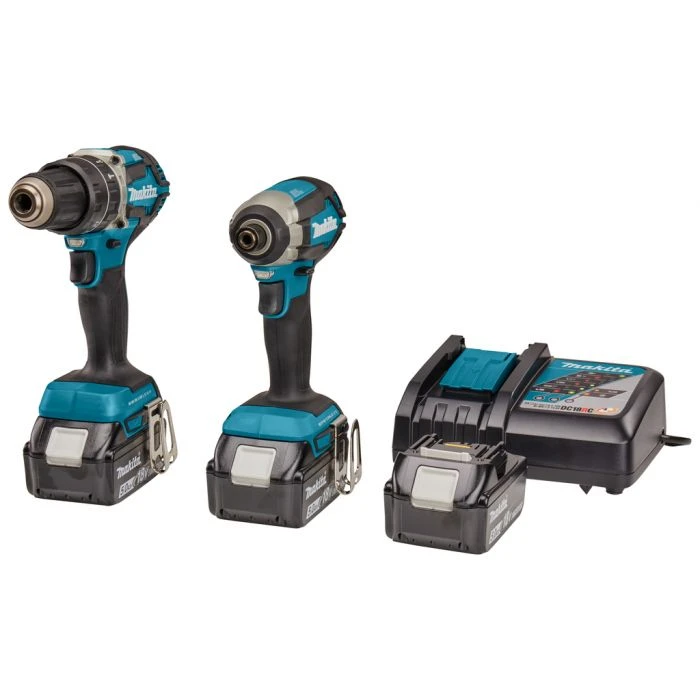 Makita DLX2180TJ1 18 V Combiset Voor Allround (klop)boor- En (slag)schroefklussen 3 Makita DLX2180TJ1 18 V Combiset Voor Allround (klop)boor- En (slag)schroefklussen - Afbeelding 3