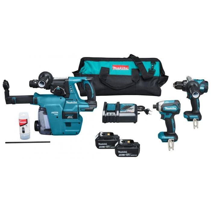 Makita DLX3154TX1 18 V Combiset Voor Allround Tot Zwaar Boor-en Schroefwerk 2 Makita DLX3154TX1 18 V Combiset Voor Allround Tot Zwaar Boor-en Schroefwerk - Afbeelding 2