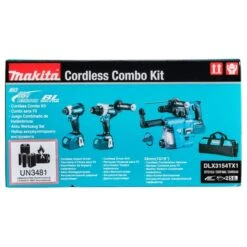 Makita DLX3154TX1 18 V Combiset Voor Allround Tot Zwaar Boor-en Schroefwerk 10 Makita DLX3154TX1 18 V Combiset Voor Allround Tot Zwaar Boor-en Schroefwerk -Gereedschapswinkel DLX3154TX1 C1N1