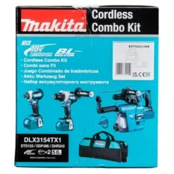 Makita DLX3154TX1 18 V Combiset Voor Allround Tot Zwaar Boor-en Schroefwerk 11 Makita DLX3154TX1 18 V Combiset Voor Allround Tot Zwaar Boor-en Schroefwerk -Gereedschapswinkel DLX3154TX1 C2N1