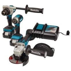 Makita DLX3155TJ 18 V Combiset Boren, (slag)schroeven En Slijpen -Gereedschapswinkel DLX3155TJ C2R0 s101