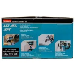 Makita DLX4103W 18 V Combiset Voor Allround Boor-, Schroef- En Slijpwerk -Gereedschapswinkel DLX4103W C2N1
