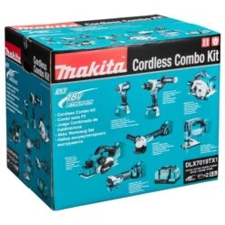 Makita DLX7019TX1 18 V Combiset Voor (slag)schroeven, Boren, Slijpen, Schaven En Zagen En Met Multitool 13 Makita DLX7019TX1 18 V Combiset Voor (slag)schroeven, Boren, Slijpen, Schaven En Zagen En Met Multitool -Gereedschapswinkel DLX7019TX1 C1L1