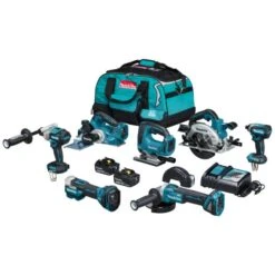 Makita DLX7019TX1 18 V Combiset Voor (slag)schroeven, Boren, Slijpen, Schaven En Zagen En Met Multitool 9 Makita DLX7019TX1 18 V Combiset Voor (slag)schroeven, Boren, Slijpen, Schaven En Zagen En Met Multitool -Gereedschapswinkel DLX7019TX1 C1R0