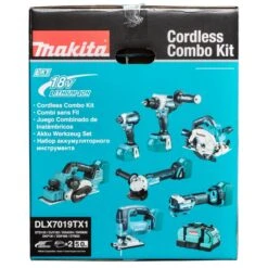 Makita DLX7019TX1 18 V Combiset Voor (slag)schroeven, Boren, Slijpen, Schaven En Zagen En Met Multitool 11 Makita DLX7019TX1 18 V Combiset Voor (slag)schroeven, Boren, Slijpen, Schaven En Zagen En Met Multitool -Gereedschapswinkel DLX7019TX1 C2N1