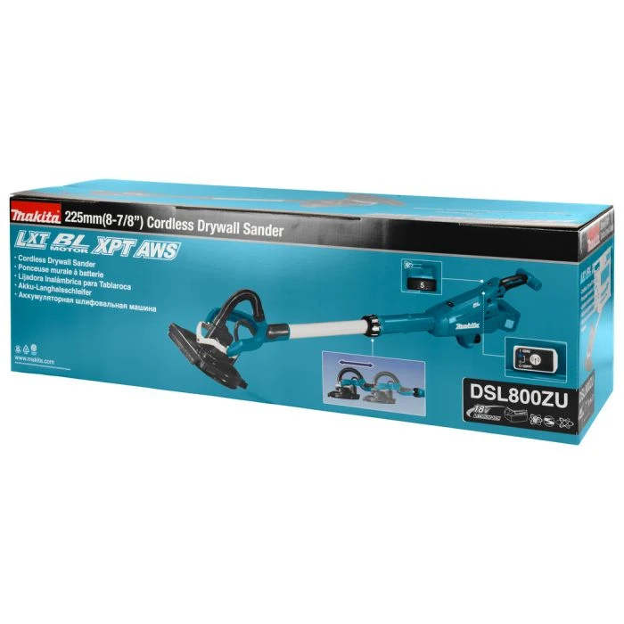 Makita DSL800ZU 18 V Langnek Schuurmachine 6 Makita DSL800ZU 18 V Langnek Schuurmachine - Afbeelding 6