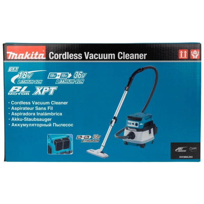 Makita DVC865LZX3 2x18 V Stofzuiger 8 Makita DVC865LZX3 2x18 V Stofzuiger - Afbeelding 8