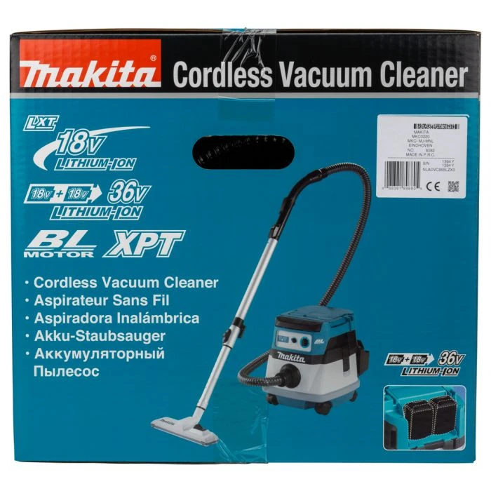 Makita DVC865LZX3 2x18 V Stofzuiger 9 Makita DVC865LZX3 2x18 V Stofzuiger - Afbeelding 9