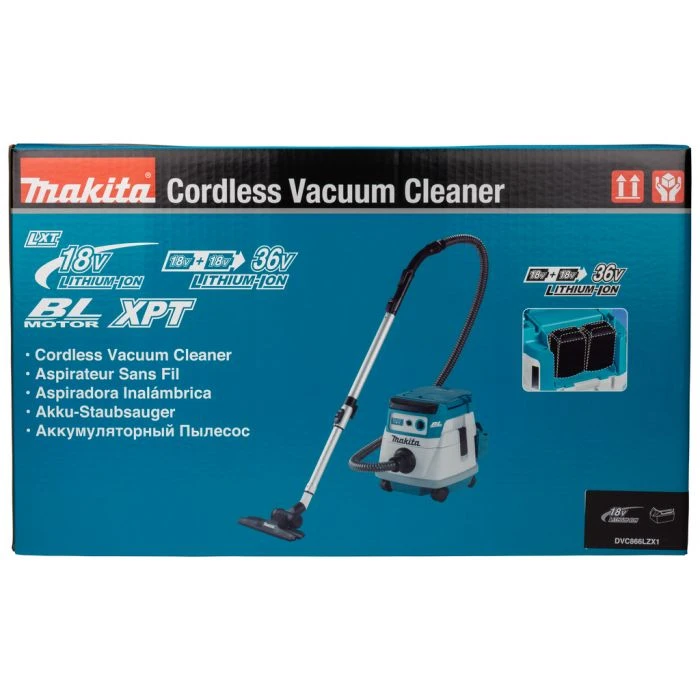 Makita DVC866LZX1 2x18 V Stofzuiger 10 Makita DVC866LZX1 2x18 V Stofzuiger - Afbeelding 10