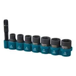 Makita E-12289 Krachtdoppenset 8-delig 8 Makita E-12289 Krachtdoppenset 8-delig -Gereedschapswinkel E 12289 C1R0