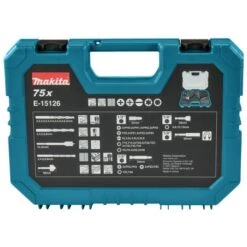 Makita E-15126 Boor-/schroefbitset 75-delig -Gereedschapswinkel E 15126 C7C0