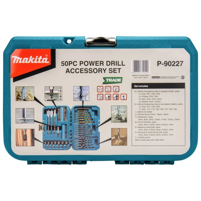 Makita P-90227 Boor-/schroefbitset 50-delig 12 Makita P-90227 Boor-/schroefbitset 50-delig - Afbeelding 12