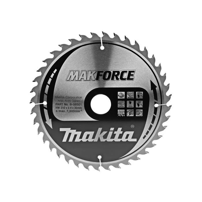 Makita B-08501 Zaagb Hout 210x30x2,4 40T 20g 2 Makita B-08501 Zaagb Hout 210x30x2,4 40T 20g - Afbeelding 2
