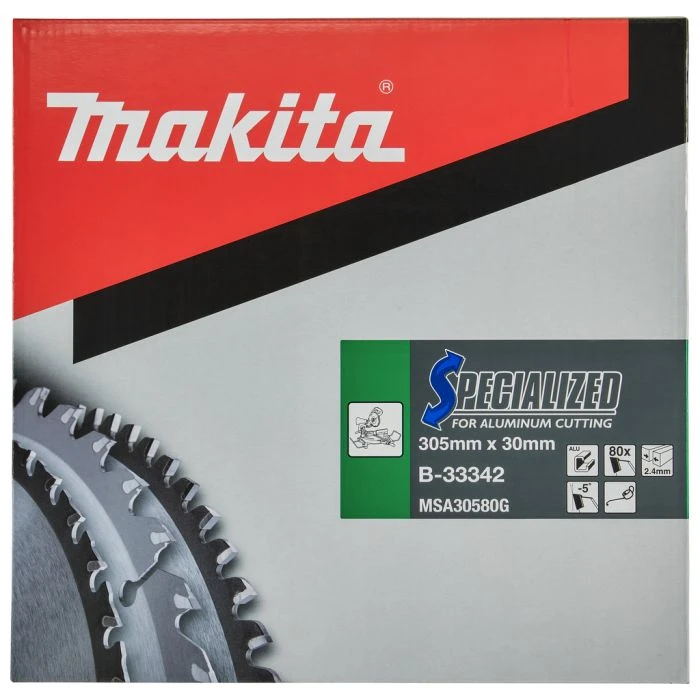 Makita B-33342 Afkortzaagblad Aluminium 9 Makita B-33342 Afkortzaagblad Aluminium - Afbeelding 9