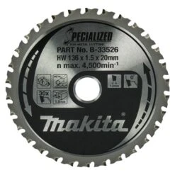 Makita B-33526 Cirkelzaagblad Zacht Staal