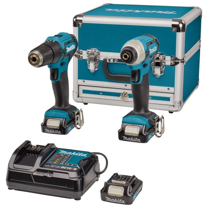 Makita CLX228SAX2 12 V Max Combiset (klop)boren En (slag)schroeven 2 Makita CLX228SAX2 12 V Max Combiset (klop)boren En (slag)schroeven - Afbeelding 2