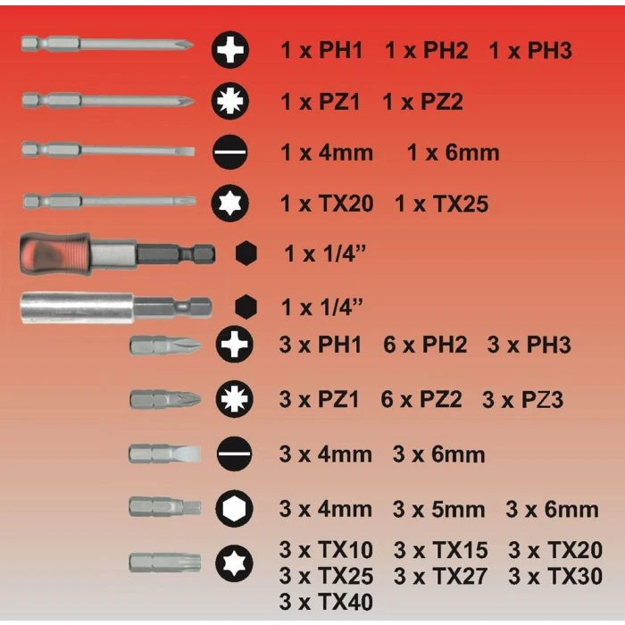 CONNEX BITSSET (MAXI VERSIE) 71dlg BOX 4 CONNEX BITSSET (MAXI VERSIE) 71dlg BOX - Afbeelding 4