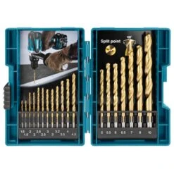 Makita D-67527 Metaalborenset HSS-TiN 19-delig