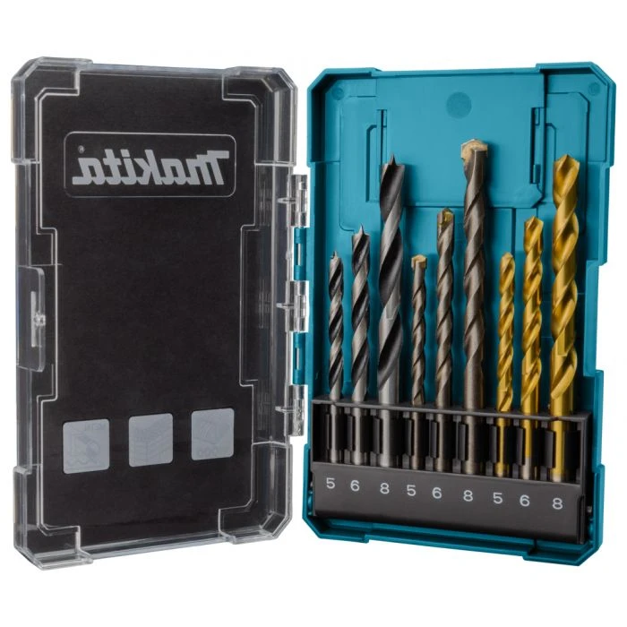 Makita D-71962 Borenset Steen/Hout/Metaal 9-delig 2 Makita D-71962 Borenset Steen/Hout/Metaal 9-delig - Afbeelding 2