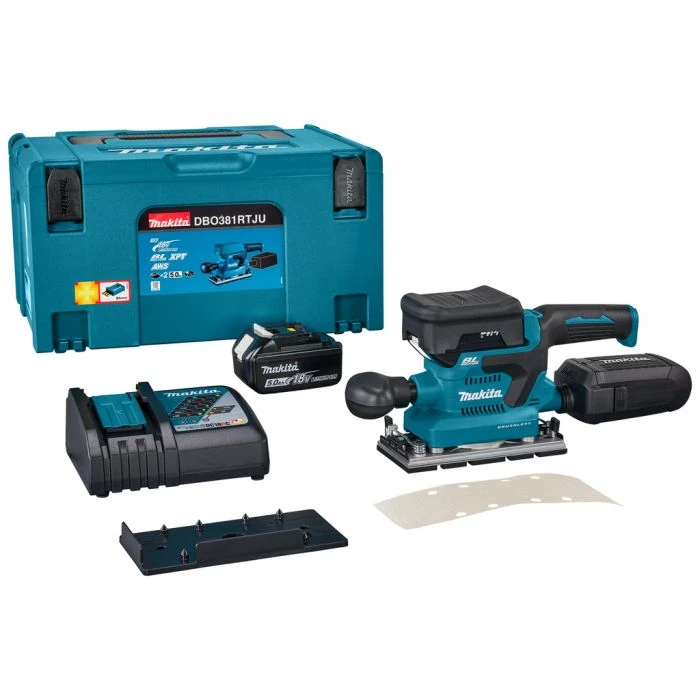 Makita DBO381RTJU 18 V Vlakschuurmachine 8 Makita DBO381RTJU 18 V Vlakschuurmachine - Afbeelding 8