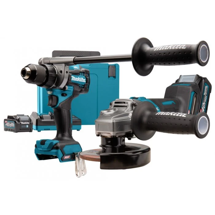 Makita DK0124G201 40 V Max Combiset Boren, Schroeven En Slijpen 2 Makita DK0124G201 40 V Max Combiset Boren, Schroeven En Slijpen - Afbeelding 2