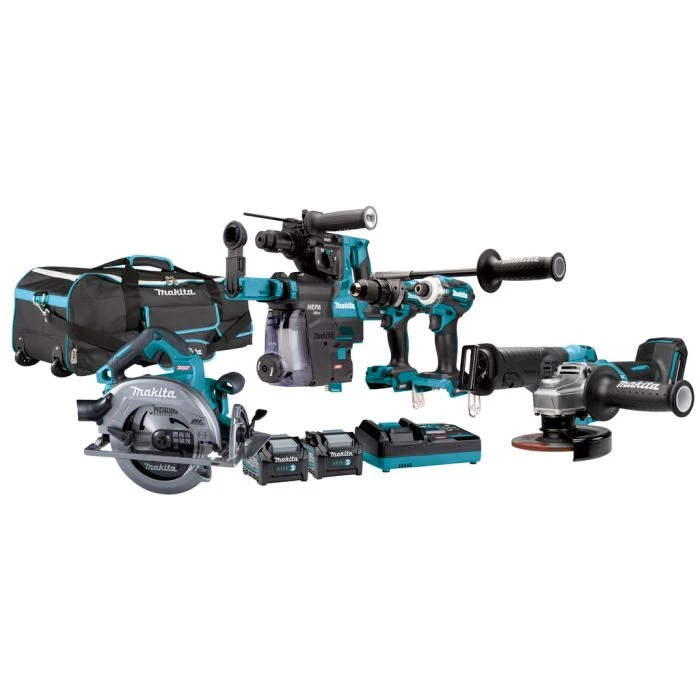 Makita DK0128G601 40 V Max Combiset Boren, (slag)schroeven, Slijpen En Zagen 2 Makita DK0128G601 40 V Max Combiset Boren, (slag)schroeven, Slijpen En Zagen - Afbeelding 2