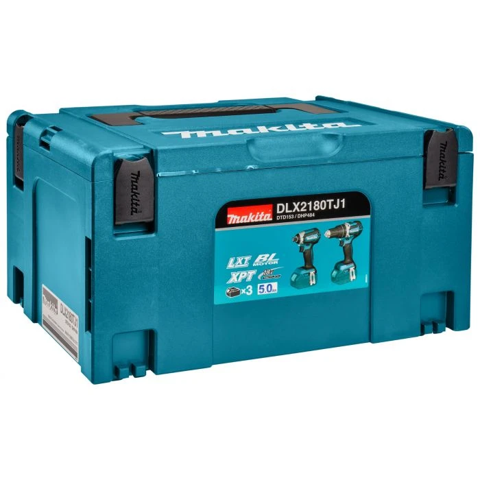 Makita DLX2180TJ1 18 V Combiset Voor Allround (klop)boor- En (slag)schroefklussen 2 Makita DLX2180TJ1 18 V Combiset Voor Allround (klop)boor- En (slag)schroefklussen - Afbeelding 2