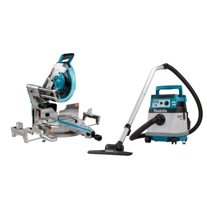 Makita DLX2380UX1 2x18 V AWS Combiset Voor Afkorten (305mm) En Stofzuigen 2 Makita DLX2380UX1 2x18 V AWS Combiset Voor Afkorten (305mm) En Stofzuigen - Afbeelding 2