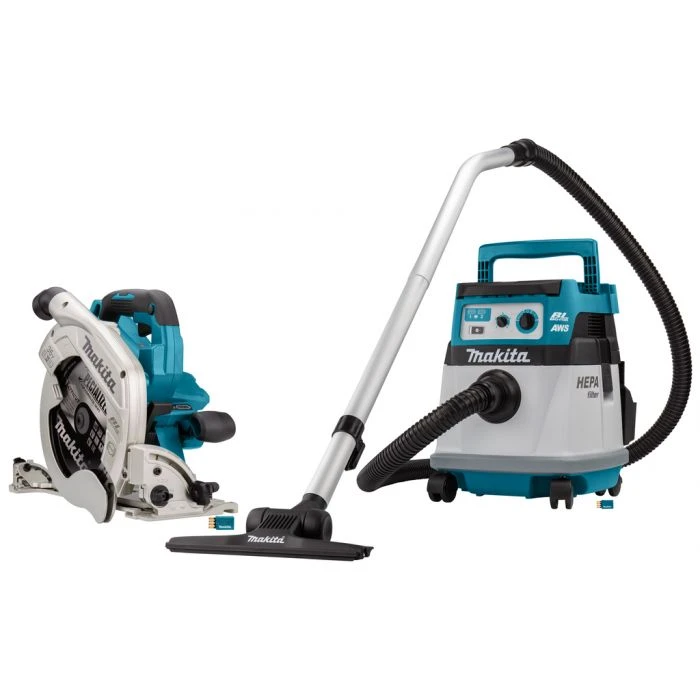 Makita DLX2383UX1 2x18 V AWS Combiset Voor Zagen (235mm) En Stofzuigen 2 Makita DLX2383UX1 2x18 V AWS Combiset Voor Zagen (235mm) En Stofzuigen - Afbeelding 2