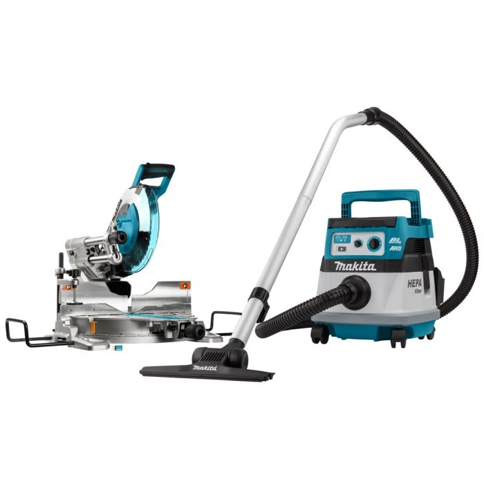 Makita DLX2386UX1 2x18 V AWS Combiset Voor Afkorten (260mm) En Stofzuigen 1 Makita DLX2386UX1 2x18 V AWS Combiset Voor Afkorten (260mm) En Stofzuigen