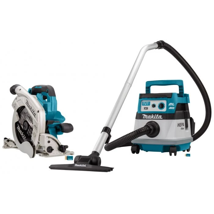 Makita DLX2390UX1 2x18 V AWS Combiset Voor Zagen (235mm) En Stofzuigen 1 Makita DLX2390UX1 2x18 V AWS Combiset Voor Zagen (235mm) En Stofzuigen