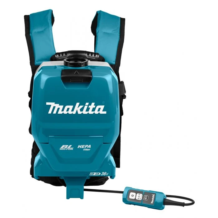 Makita DVC261TX11 2x18 V Rugstofzuiger Voor Schoonmaak 1 Makita DVC261TX11 2x18 V Rugstofzuiger Voor Schoonmaak
