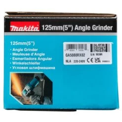 Makita GA5080RX02 230 V Haakse Slijper 125 Mm X-LOCK -Gereedschapswinkel ga5080rx02 c2n1