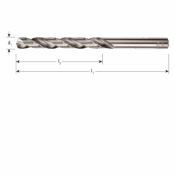 Metaalborenset 170-dlg. Rotec HSS-G, Silver-Line PROF. 8 Metaalborenset 170-dlg. Rotec HSS-G, Silver-Line PROF. -Gereedschapswinkel sgr 105 box lv5
